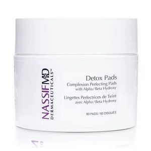 NASSIFMD Dermaceuticals Detox Pads Complexion Perfection Pads with AHA & BHA NEW